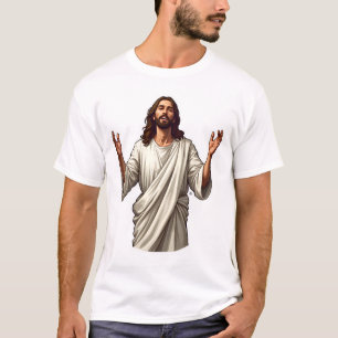 Christus Verlosser Handen Vintage Gravure Tee 2 T-shirt