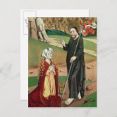 Christus verschijnt aan Maria Magdalena Briefkaart (Voorkant / Achterkant)