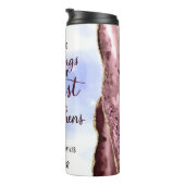 Christus versterkt: glinsterend geloof thermosbeker (Geroteerd rechts)