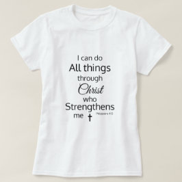 Christus versterkt me bijbelvers t-shirt