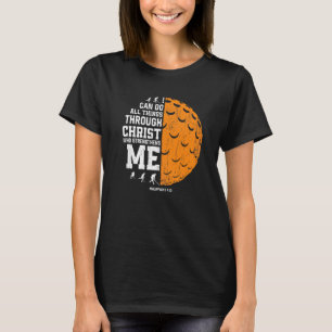 Christus versterkt me Religieus Christelijk veld H T-shirt