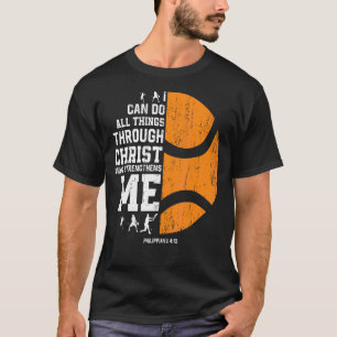 Christus versterkt me Religieuze Christelijke Tenn T-shirt