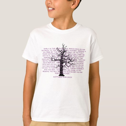 Christus vervloekt de grote boom t-shirt (Voorkant)