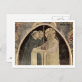 Christus verwelkomt twee Dominicaanse Friars (fres Briefkaart (Voorkant / Achterkant)