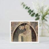 Christus verwelkomt twee Dominicaanse Friars (fres Briefkaart (Staand voorkant)