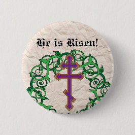 Christus Victory! Ronde Button 5,7 Cm