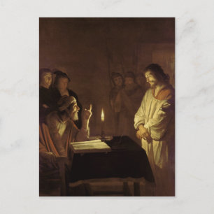 Christus vóór de Hoge Priester, 1617 Briefkaart