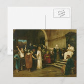 Christus voor de piloot, 1880 briefkaart (Voorkant / Achterkant)