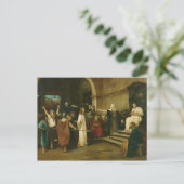 Christus voor de piloot, 1880 briefkaart (Staand voorkant)