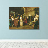 Christus voor de piloot, 1880 canvas afdruk (Insitu (Houten vloer))