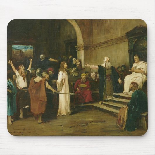 Christus voor de piloot, 1880 muismat (Voorkant)