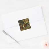 Christus voor de piloot, 1880 vierkante sticker (Envelop)