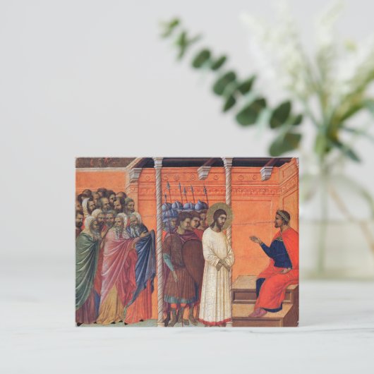 Christus voor piloot briefkaart (Staand voorkant)