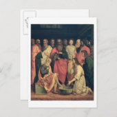 Christus Wast de voeten van de Disciples Briefkaart (Voorkant / Achterkant)