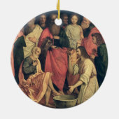 Christus Wast de voeten van de Disciples Keramisch Ornament (Achterkant)