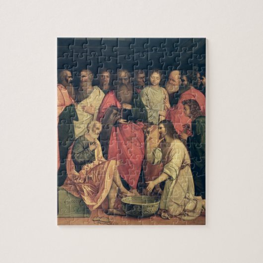 Christus Wast de voeten van de Disciples Legpuzzel (Verticaal)