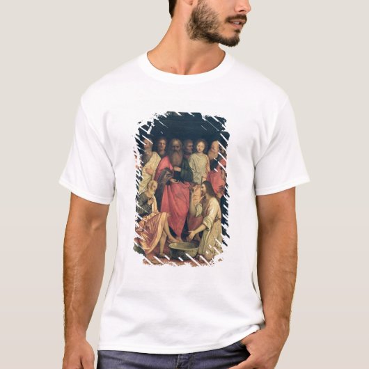 Christus Wast de voeten van de Disciples T-shirt (Voorkant)