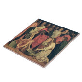 Christus Wast de voeten van de Disciples Tegeltje (Zijkant)