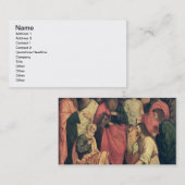 Christus Wast de voeten van de Disciples Visitekaartje (Voorkant / Achterkant)
