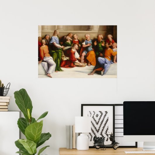 Christus Wast Feet - Garofalo Fine Art Poster (Thuiskantoor)