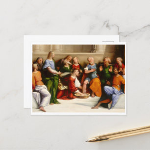 Christus Wast het eten van de Disciples, Garofalo Briefkaart