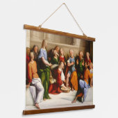 Christus Wast het eten van de Disciples, Garofalo Hangend Wandkleed (Gebogen)