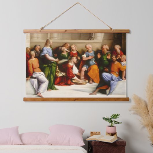 Christus Wast het eten van de Disciples, Garofalo Hangend Wandkleed (Slaapkamer)