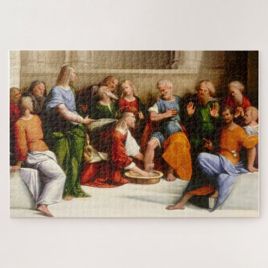 Christus Wast het eten van de Disciples, Garofalo Legpuzzel (Horizontaal)