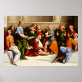 Christus Wast het eten van de Disciples, Garofalo Poster (Voorkant)