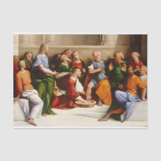 Christus Wast het eten van de Disciples, Garofalo Tissuepapier (Voorkant)