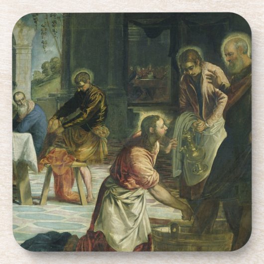 Christus Wast the Disciples' Feet, c.1547 Onderzetter (Voorkant)