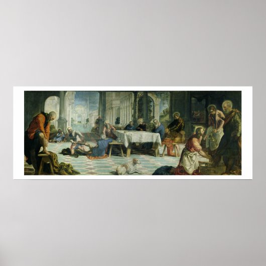 Christus Wast the Disciples' Feet, c.1547 Poster (Voorkant)