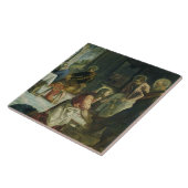 Christus Wast the Disciples' Feet, c.1547 Tegeltje (Zijkant)