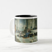 Christus Wast the Disciples' Feet, c.1547 Tweekleurige Koffiemok (Voorkant links)