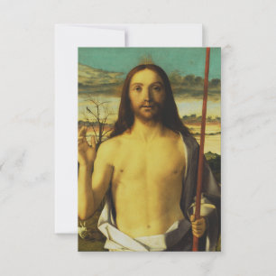 Christus Zegenend door Giovanni Bellini   Bedankkaart