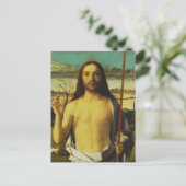 Christus zegening door Giovanni Bellini Briefkaart (Staand voorkant)