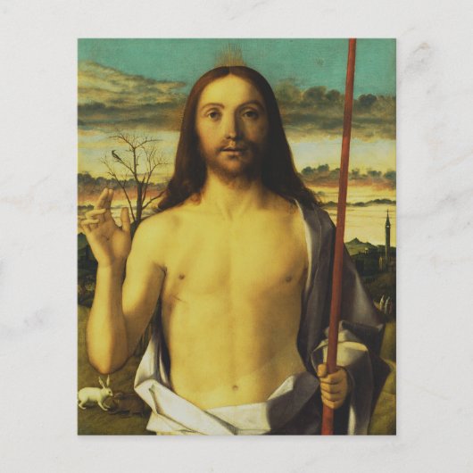 Christus zegent door Giovanni Bellini Flyer (Voorkant)