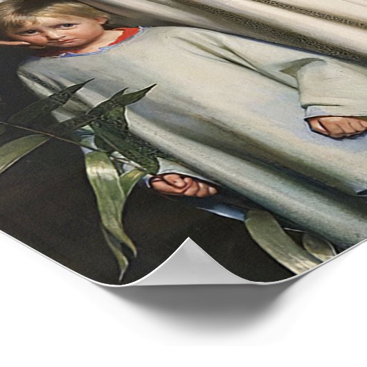 Christus zegent het kleine kind, Carl Bloch Print (Hoek)