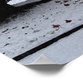 Christuskerk en Memorial in de sneeuwse Waterverf Poster (Hoek)