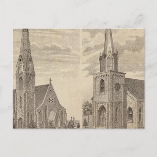 Christuskerk, Rode Wing, Minnesota Briefkaart (Voorkant)
