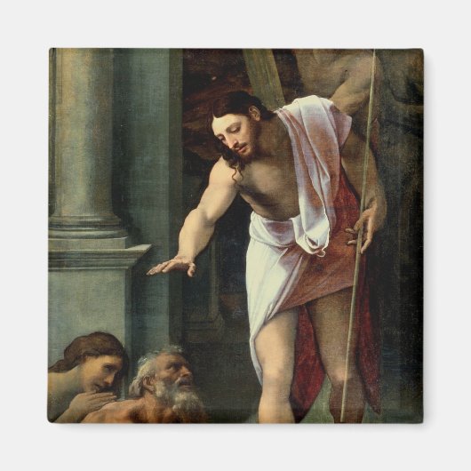 Christus's afkomst naar Limbo, c. 1532 Magneet (Voorkant)