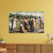 Christus's Charge aan St. Peter (cartoon voor de v Canvas Afdruk (Insitu (Woonkamer))