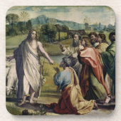 Christus's Charge aan St. Peter (cartoon voor de v Drankjes Onderzetter (Voorkant)