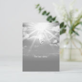 Christus's herurrectie en scènes in de hemel briefkaart (Staand voorkant)