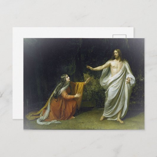Christus's uiterlijk tegen Mary Magdalene door Iva Briefkaart (Voorkant / Achterkant)