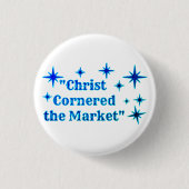 Christussen in ronde button 3,2 cm (Voorkant)