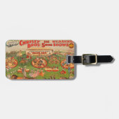  Christy Brothers Wild Animal Circus Poster Bagagelabel (Voorkant horizontaal)