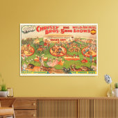  Christy Brothers Wild Animal Circus Poster Canvas Afdruk (Insitu (Woonkamer))