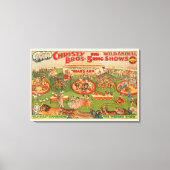  Christy Brothers Wild Animal Circus Poster Canvas Afdruk (Voorkant)