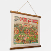  Christy Brothers Wild Animal Circus Poster Hangend Wandkleed (Gebogen)